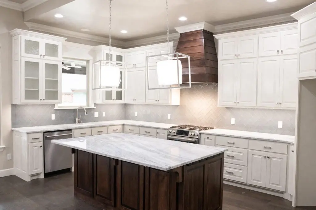 Kitchen cabinet painting in OKC