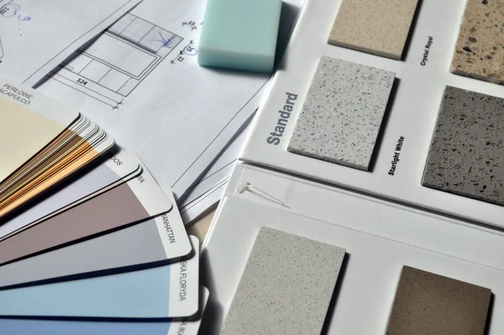 Color swatches and material samples for painting and refinishing in Oklahoma City
