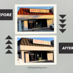 Freshly painted commercial building exterior in Oklahoma City by OKCity Painting