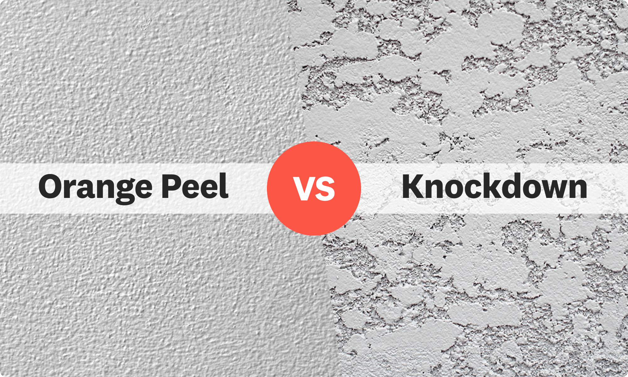 Orange peel wall texture in Edmond home