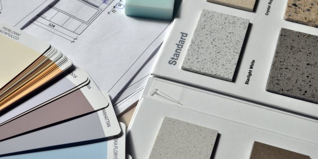 Color swatches and material samples for painting and refinishing in Oklahoma City